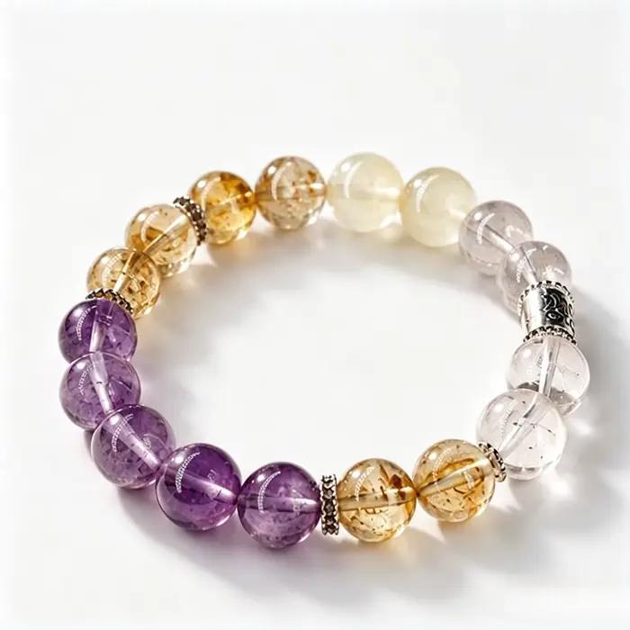 Bracelet Constellation du Zodiaque – 12 styles de bracelets en perles de cristal naturel, bijoux uni
