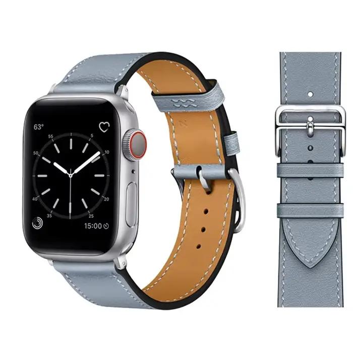 Bracelet en cuir pour bracelet de montre Apple 44mm 45mm 49mm 46mm 38mm 40mm 41 42mm bracelet d'affa