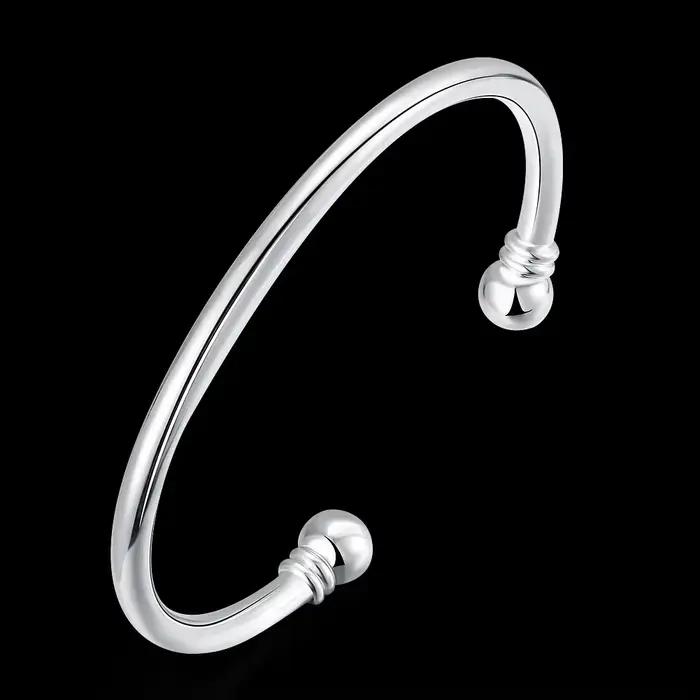 Bracelets en argent Sterling 925 pour femmes, simples et élégants, bijoux à la mode pour fête de mar