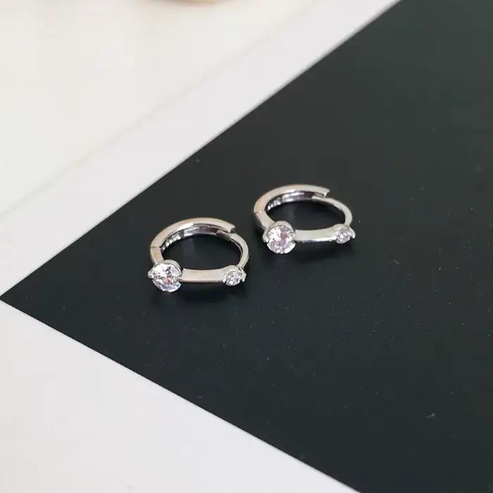 Boucles d'oreilles en argent Sterling 925, exquise, Petite, Simple, Style Unique, élégant, à la mode