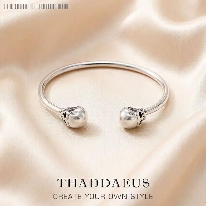 Bracelet Bracelet crâne Style européen mode Karma rebelle bijoux cadeau pour femmes hommes tout neuf