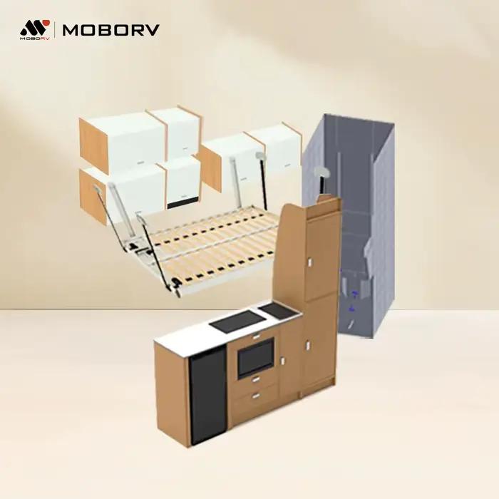 Kit de conversion de camping-car MOBORV certifié CE, comprenant un système de levage de lit, un évie
