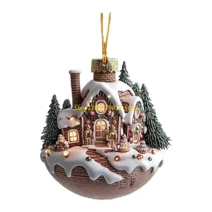 C4DF – ornement noël en acrylique, accessoires d'embellissement d'intérieur élégants pour vacances