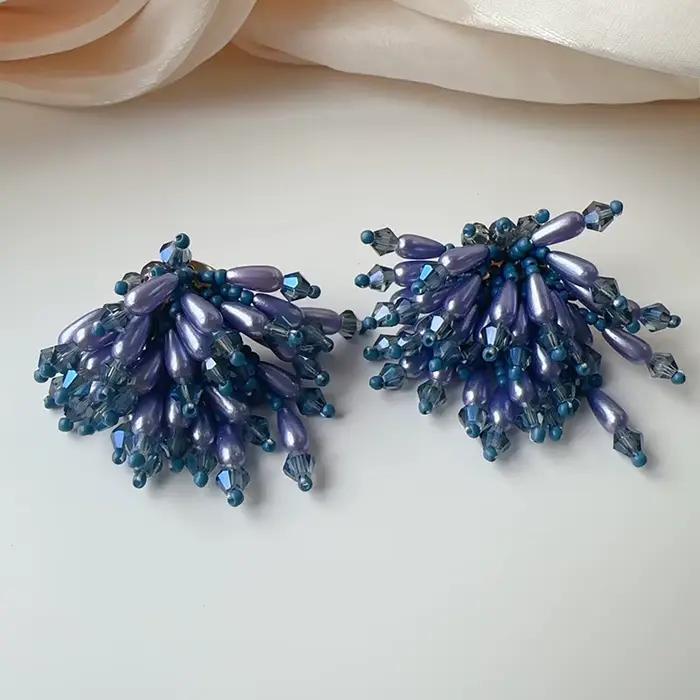 Boucles d'oreilles à pampilles cascade rouge personnalisées et polyvalentes