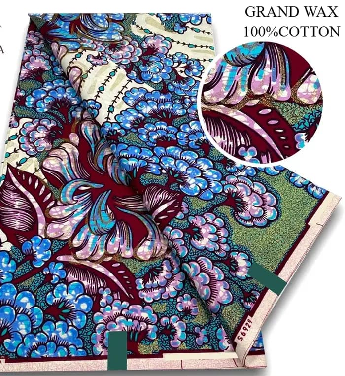 Nouveau Tissu Wax Africain en Coton Ankara, Super Pailleté et Doux, Imprimé Flash, de Bonne Qualité,