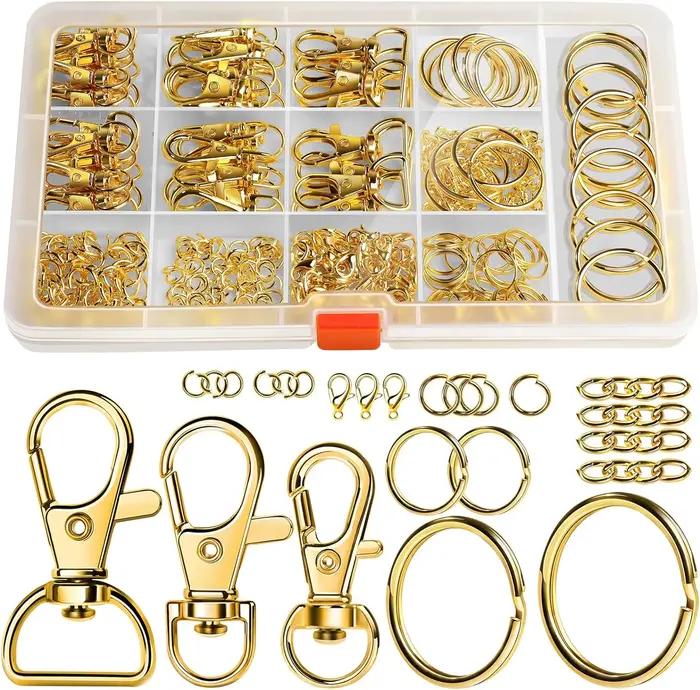 Kit de bijoux avec fermoirs à griffes, fournitures de bijouterie pour bricolage