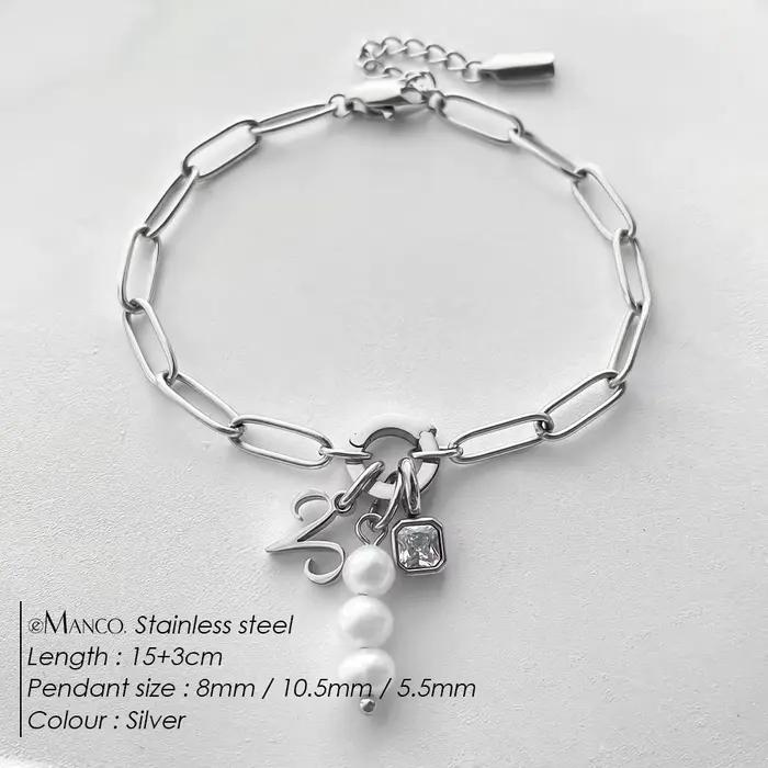 Bracelet Minimaliste de Luxe eManco pour Femme, Breloques Interchangeables, Acier Inoxydable, Couleu