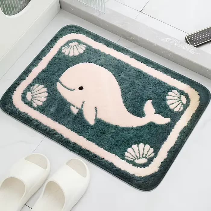 Tapis absorbant l'eau à motif étoile de mer, tapis de décoration moderne pour la maison, petit tapis