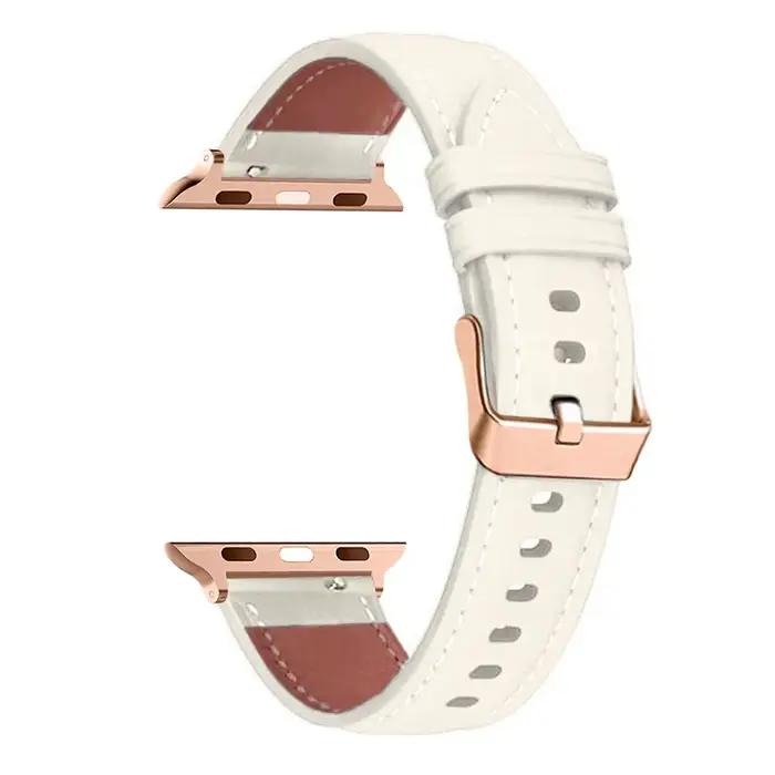 Bracelet en cuir pour homme, pour Apple IWatch série 11 10 9 8 7 6 5 4 SE 2 3, 38mm 40mm 41mm, acces