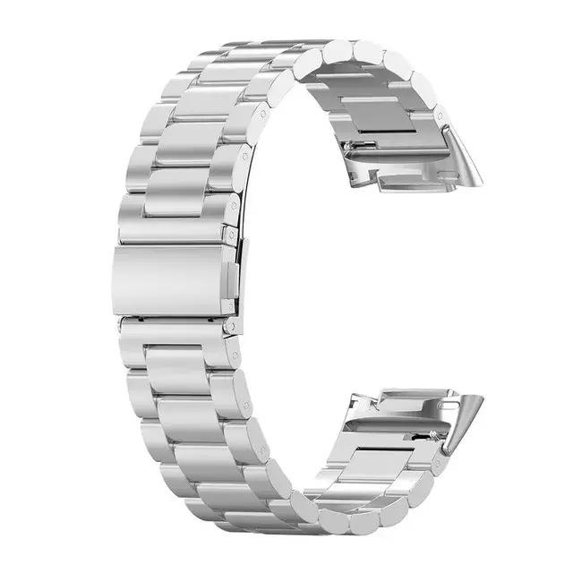 Bracelet en acier inoxydable pour Fitbit Charge 6 5, accessoires, bracelet réglable en métal, bracel