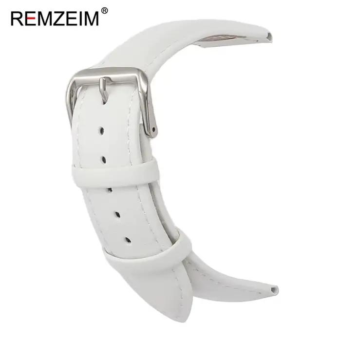 Bracelet de montre en cuir PU pour hommes et femmes, 18mm, 20mm, 22mm, confortable, décontracté, de 