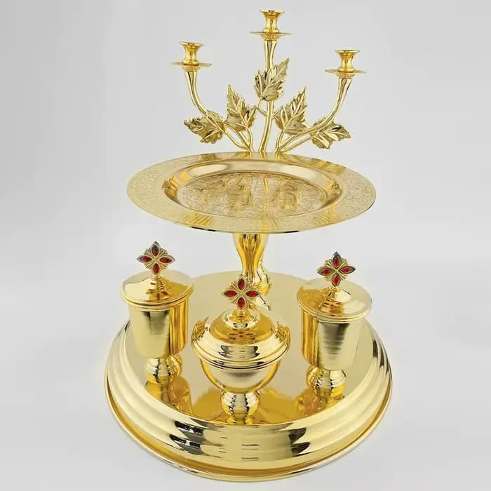 Ornements chrétiens de croix orthodoxe, souvenir en alliage, décorations d'église, sentier pour 5 pa