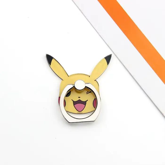 Anime Pokemon anneau boucle Kawaii Pikachu figurines de dessin animé style support pour téléphone po