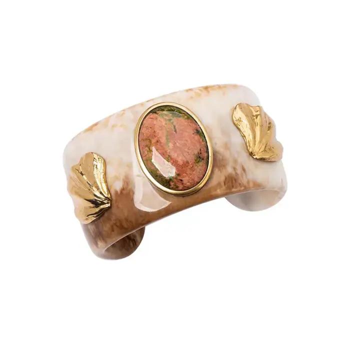 Bijoux européens et américains – bracelet en résine métallique émail personnalisé en forme de cœur, 