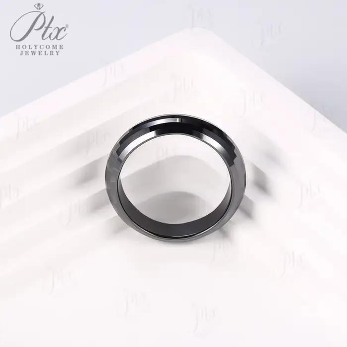 Bague en moissanite en gros, design unisexe exquis et élégant, idéale comme cadeau de fête ou access