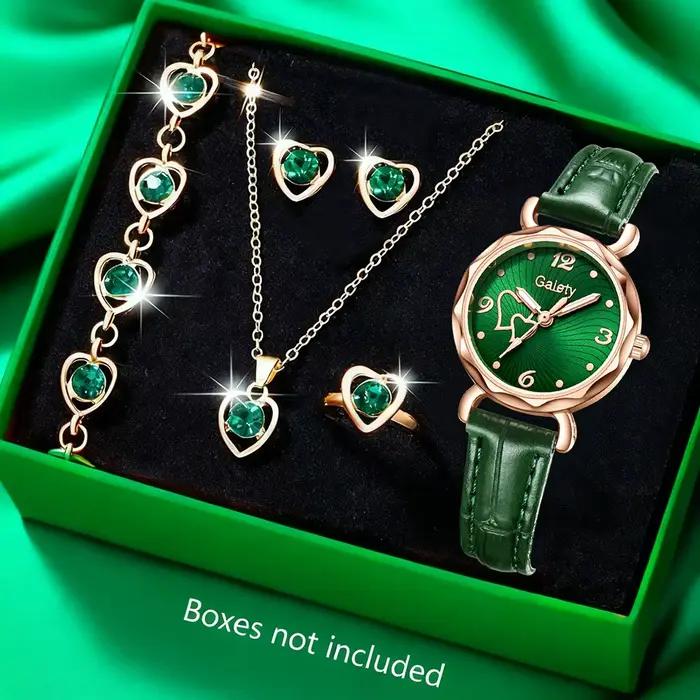 Ensemble de bijoux en biscuits coeur pour femme, bague, collier, boucle d'oreille, robe de luxe, mon