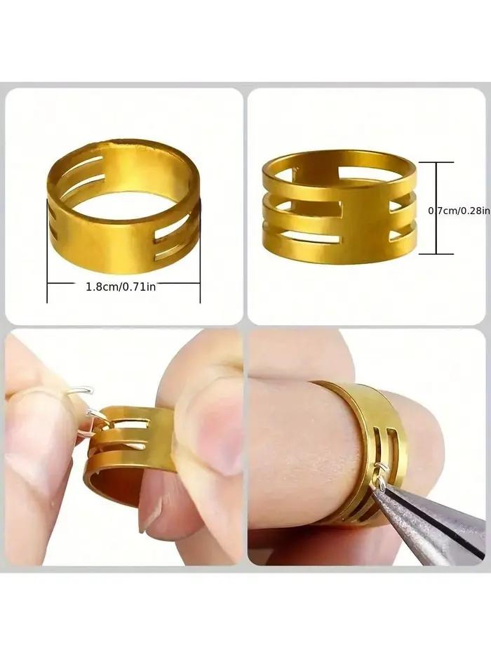 Pinces et bagues à bijoux roses, production et réparation de divers accessoires de bijoux, outils es