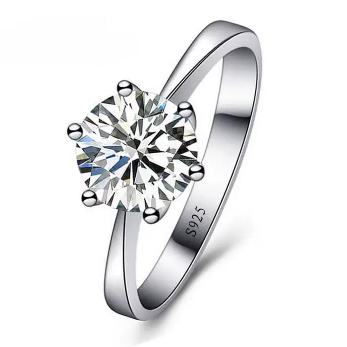 Bague de mariage romantique en argent Sterling 925 pour femmes, bijoux avec zircone cubique brillant