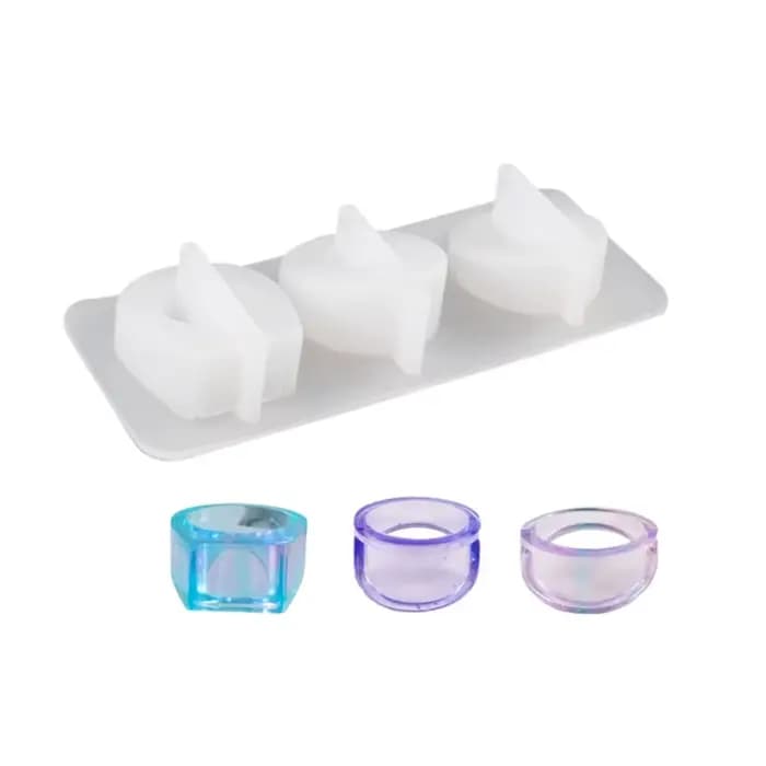 Moules en Silicone pour fabrication bijoux, moules créatifs en Silicone pour d'anneaux, artisanat en