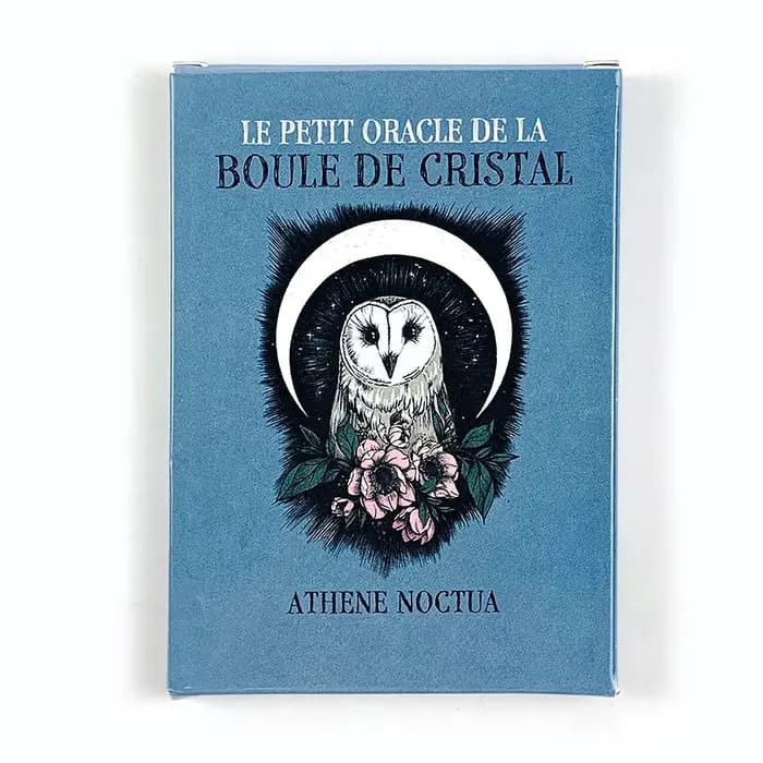 Cartes Oracle de poche en forme de boule de cristal, Athene Noctua, jeu de 13 cartes Oracle pour l'i