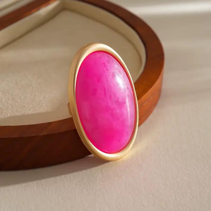 Grandes boucles d'oreilles ovales pour femme, clous d'oreilles géométriques minimalistes, boucles d'