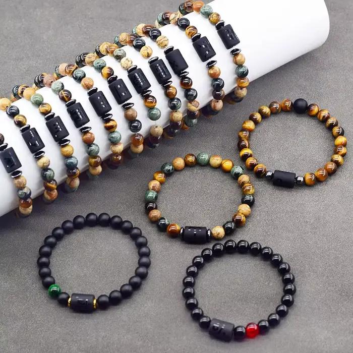 12 signes du zodiaque Bracelet Homme Constellation Bracelets hommes Cancer vierge lion balance Bracelet femmes amitié cadeau bijoux à portée de main
