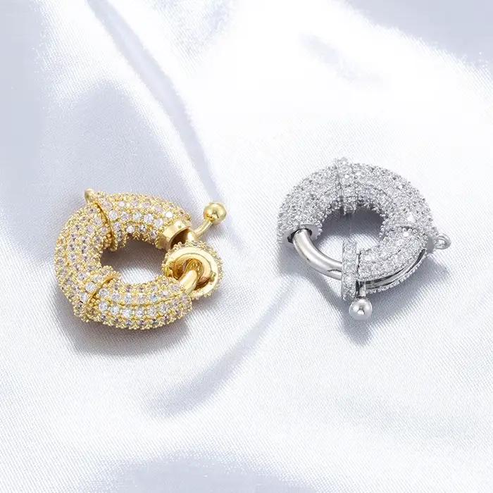 ZHUKOU accessoires de bijoux de luxe ensemble de boucles avec pierres CZ bijoux pour dames accessoires de bijoux faits à la main: VK297-VK298