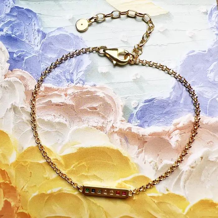 Bracelet plaqué or en argent regardé 925 pour femme, bijoux vintage, Europe, comparateur de charbon, cadeau