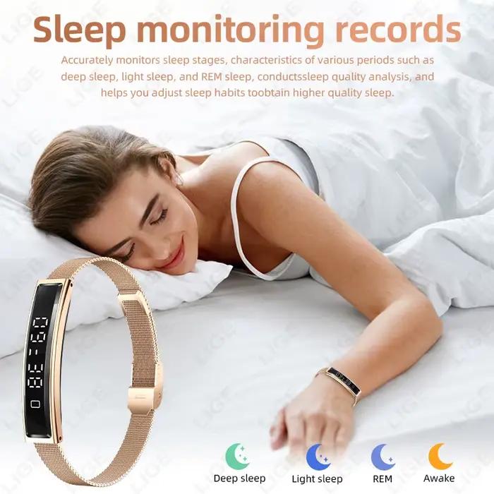 Nouvelle montre connectée, podomètre, bracelet intelligent pour la santé, bracelet intelligent pour femmes et hommes, sport, fitness, étanche, surveillance de la fréquence cardiaque, surveillance du s