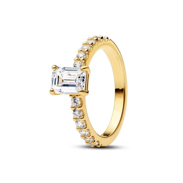Cadeau de la fête des mères, nouvelle mode, 100% argent sterling 925, zircone carrée en forme de cœur pour maman, bijoux exquis haut de gamme pour dames