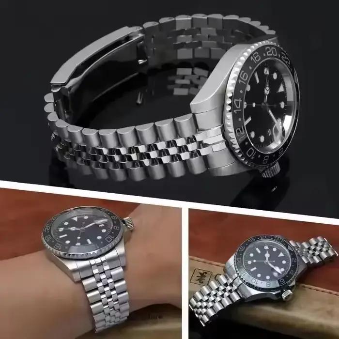 904 Bracelet de montre jubilé pour Rolex Sub GMT Yacht Daytona Bracelet de montre Bracelet de luxe Mod pièces accessoires de remplacement 20mm