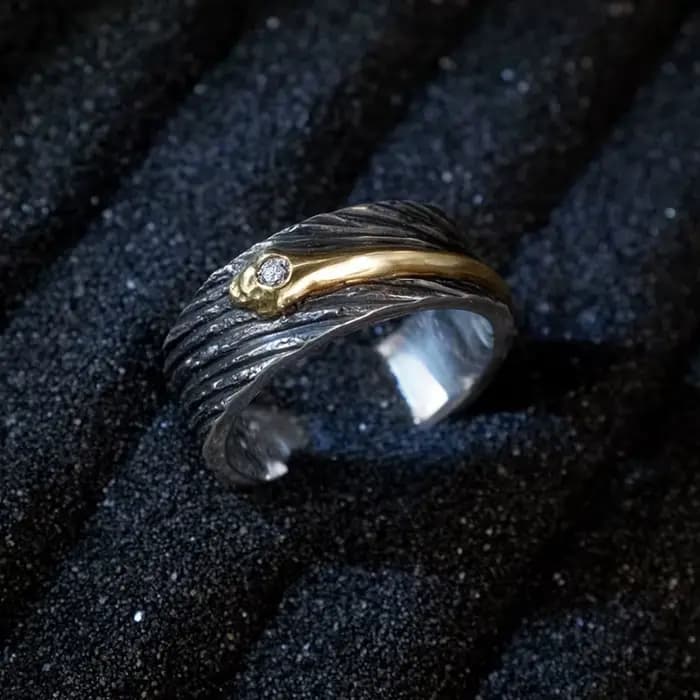 Bague étoile météore populaire pour hommes