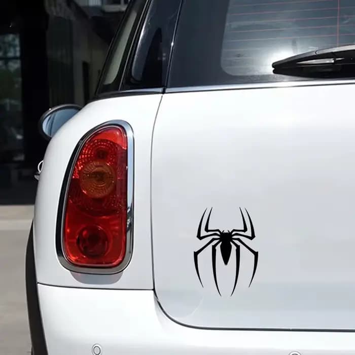 Autocollant de voiture en vinyle avec Logo Spiderman, décoration de pare-chocs, autocollants Spiderman amovibles et imperméables pour ordinateur portable, décoration de bouteille d'eau