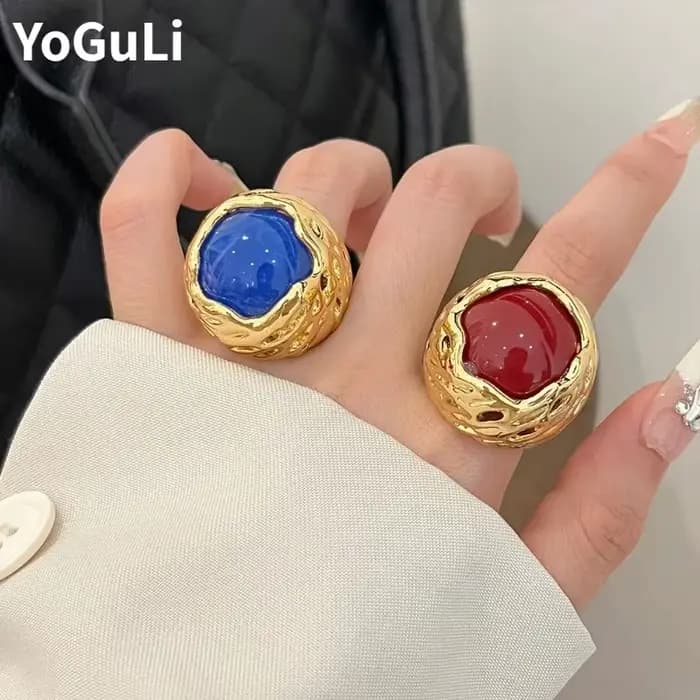 Grandes bagues géométriques pour femmes, bijoux à la mode, joli Design, cadeaux féminins, accessoires de doigt, tendance, nouvelle collection 2024, offre spéciale