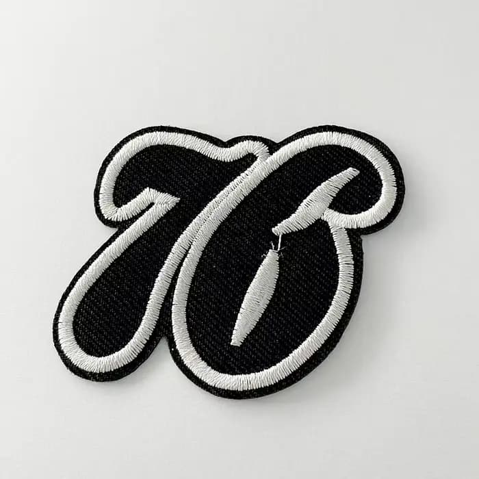 76 fer sur Patch couture sur tissu appliqué brodé pour veste Badge vêtements autocollants patchs