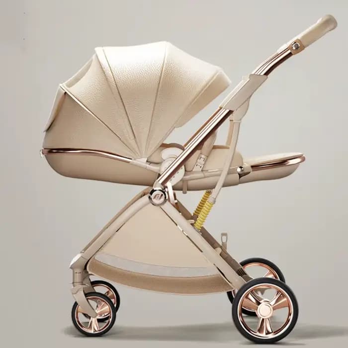 Poussette bébé légère 6,9 kg 0-3 ans, haute position, 2 en 1, pliable, pour s'asseoir et se coucher