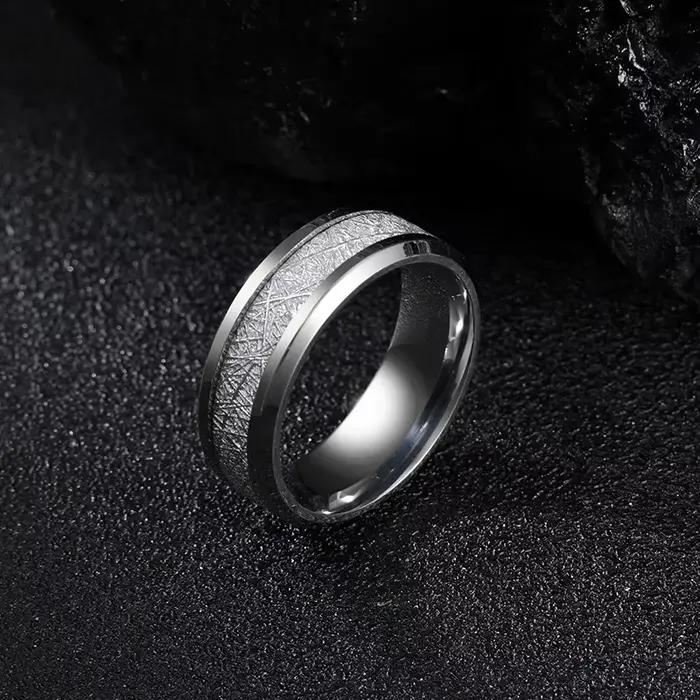 Bague Rime en acier inoxydable pour hommes et femmes, couleur or argent noir, accessoires gothiques unisexes, tendance, ne se décolore pas, bijoux unisexe, cadeau
