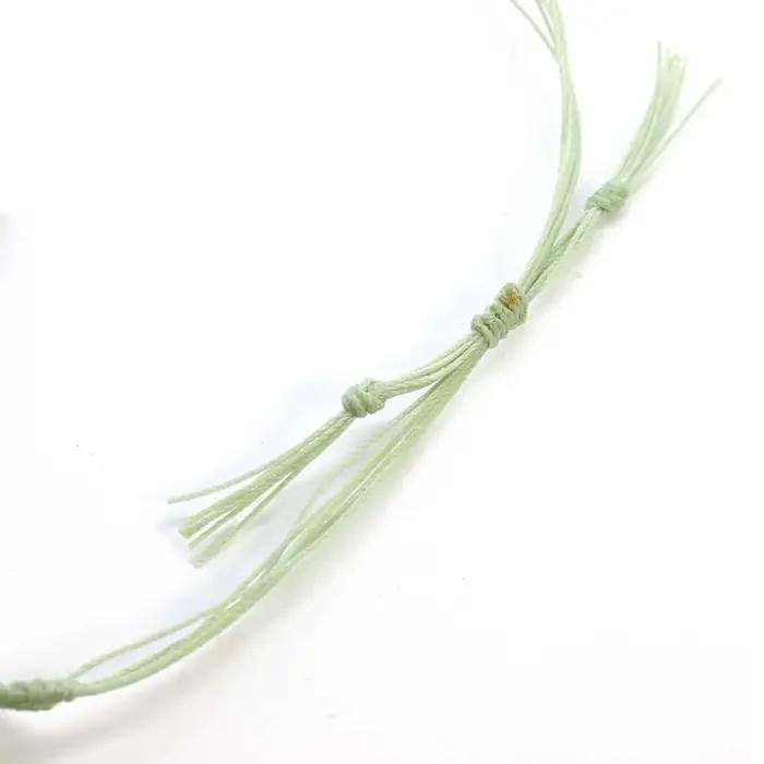 Bracelets en pierre de macramé tressée enveloppés de ULfaits à la main pour les filles, hexagone naturel, atterrissage yst, tissage de cristal, réglable, bijoux