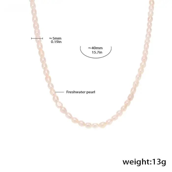 Ensemble de collier et boucles d'oreilles en perles d'eau douce baroques pour femmes, bijoux à la mode, cadeau de fête