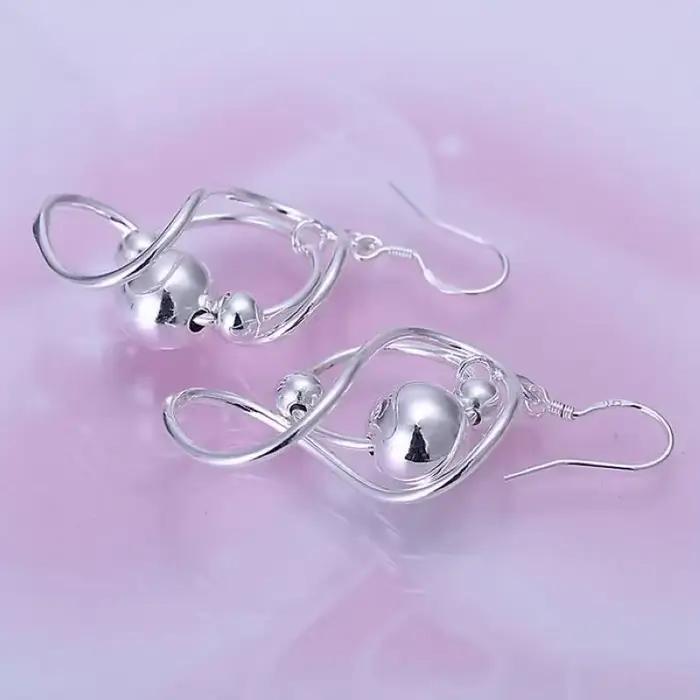 Boucles d'oreilles pendantes en argent Sterling 925 pur, éléments classiques élégants, belles mode pour femmes, bijoux de mariage pour crochet