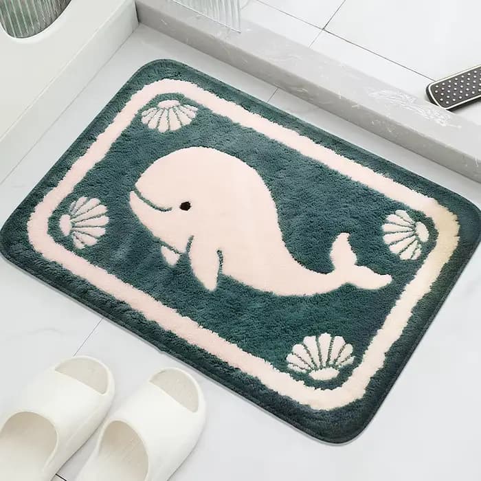 Tapis absorbant l'eau à motif étoile de mer, tapis de décoration moderne pour la maison, petit tapis de salle de bain, tapis de lavabo, doux et confortable
