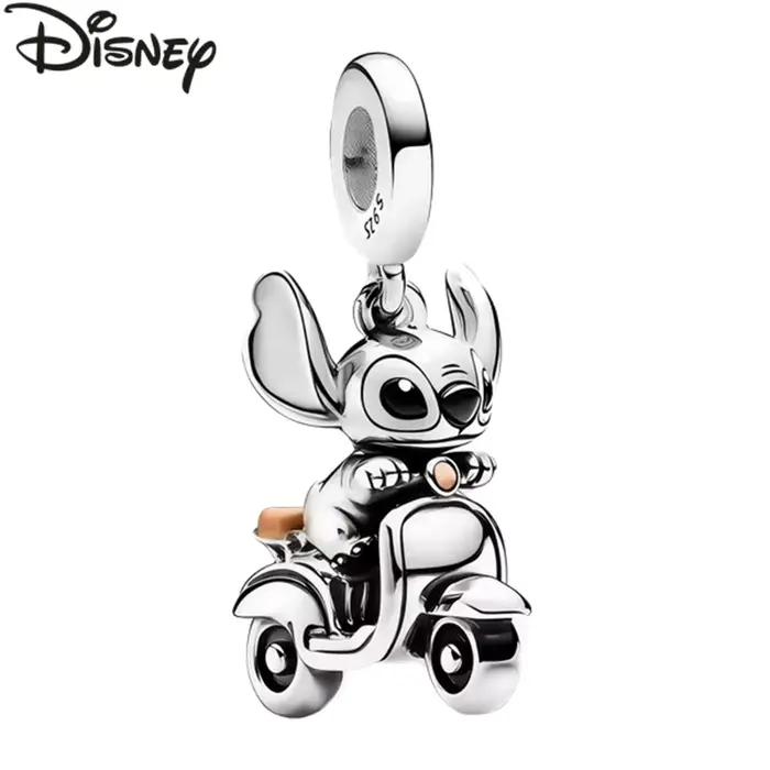 Breloques et pendentifs Disney Stitch mignons en argent 925, compatibles avec les bracelets et colliers DIY de 3 mm, bijoux pour femmes, cadeau de vacances raffiné