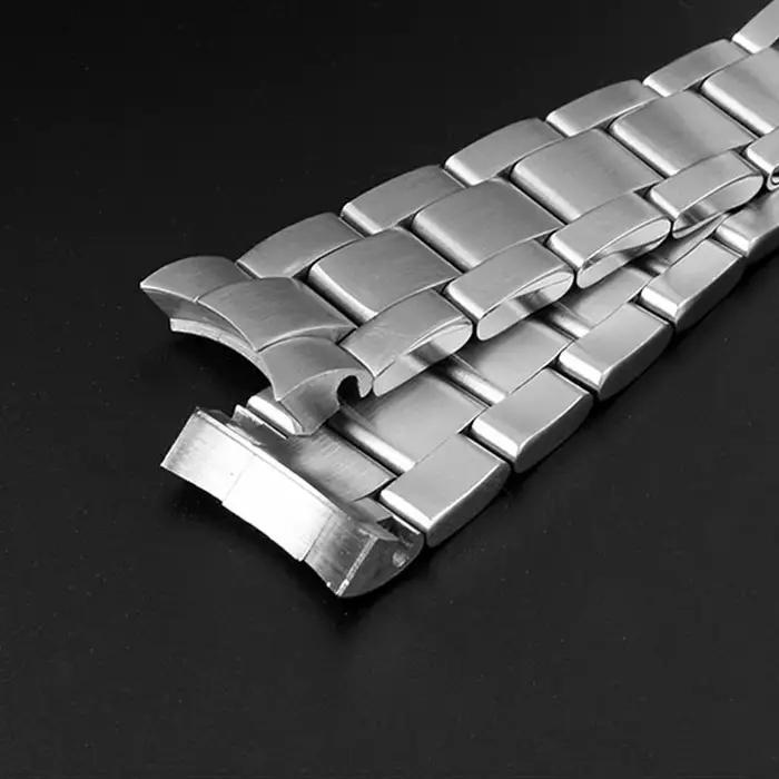 Bracelet Oyster/Jubilee en acier massif argenté, largeur 20MM, boucle Ad Justment pour boîtier de montre Datejust SUB GMT NH35 36/40mm
