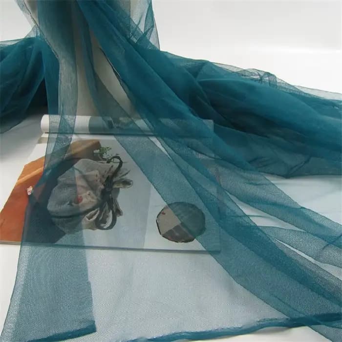 4 Yards de tissu en tulle bleu doux pour la couture, les loisirs créatifs, la danse lyrique, les robes de soirée, les robes d'anniversaire, les jupes