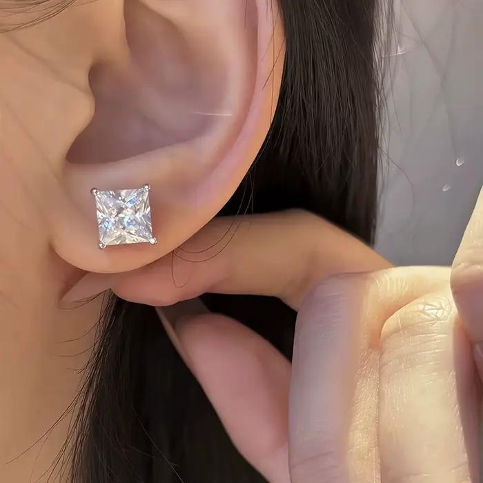 Boucles d'oreilles en moissanite taille marquise D VVS1, plaquées argent 925 avec certificat GRA, bijoux de mariage exquis pour femmes