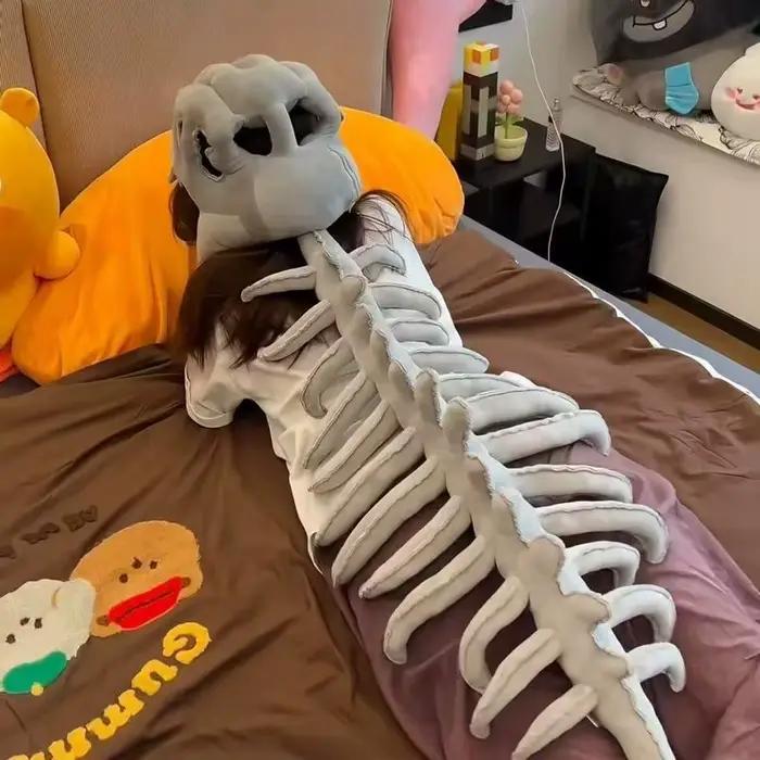 Ensemble d'os de dinosaure, énorme squelette de dinosaure, jouets en peluche, Animal en peluche, cadeau, vêtements pour parents, accessoires de Cosplay, décor de Costume d'halloween