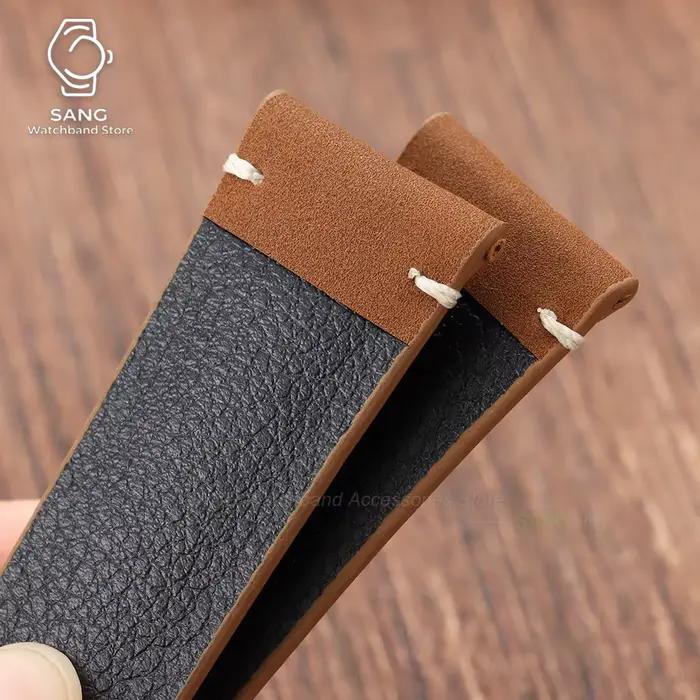 Bracelet en cuir de haute qualité, 20mm 22mm, pour Seiko, Rolex, Business, Sport, pour hommes et femmes, bracelet de remplacement souple