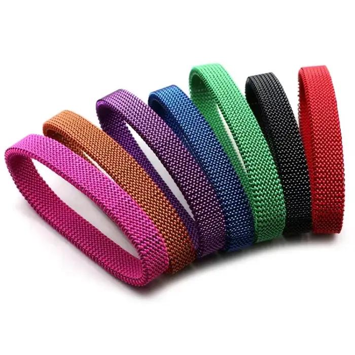Bracelet en maille élastique de haute qualité, bracelet classique Reflexions en maille, adapté pour sortir et assister à des fêtes
