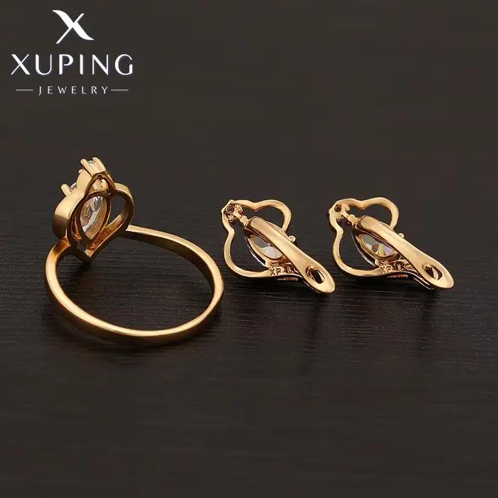 Xuping-Ensemble de bijoux simples pour femmes, bague et boucle d'oreille à la mode, PRTwo Pieces, Promotion, ZBS677