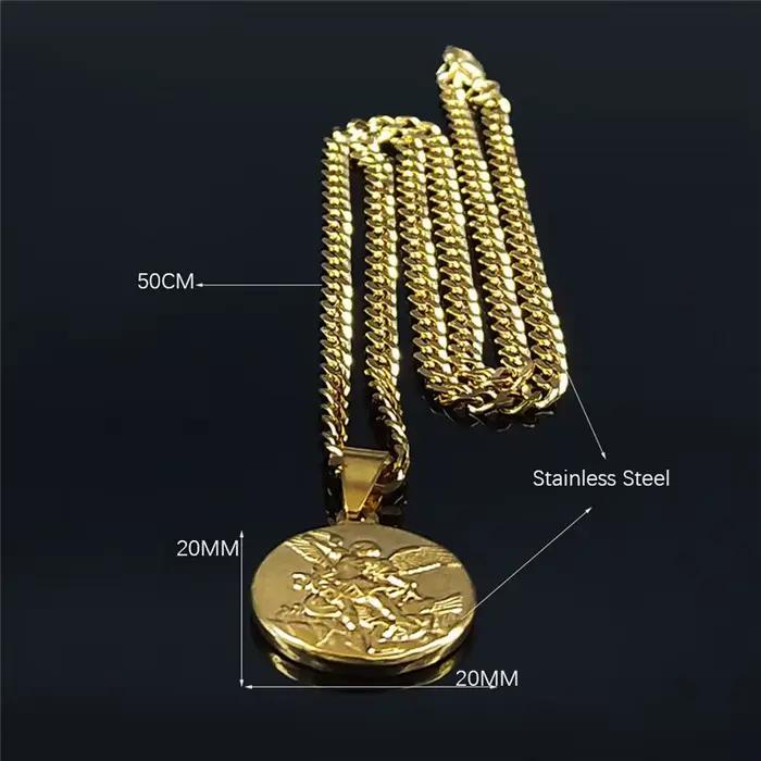 Collier de chaîne en acier inoxydable pour femmes et hommes, bijoux de couleur or, 2022, NK62S02